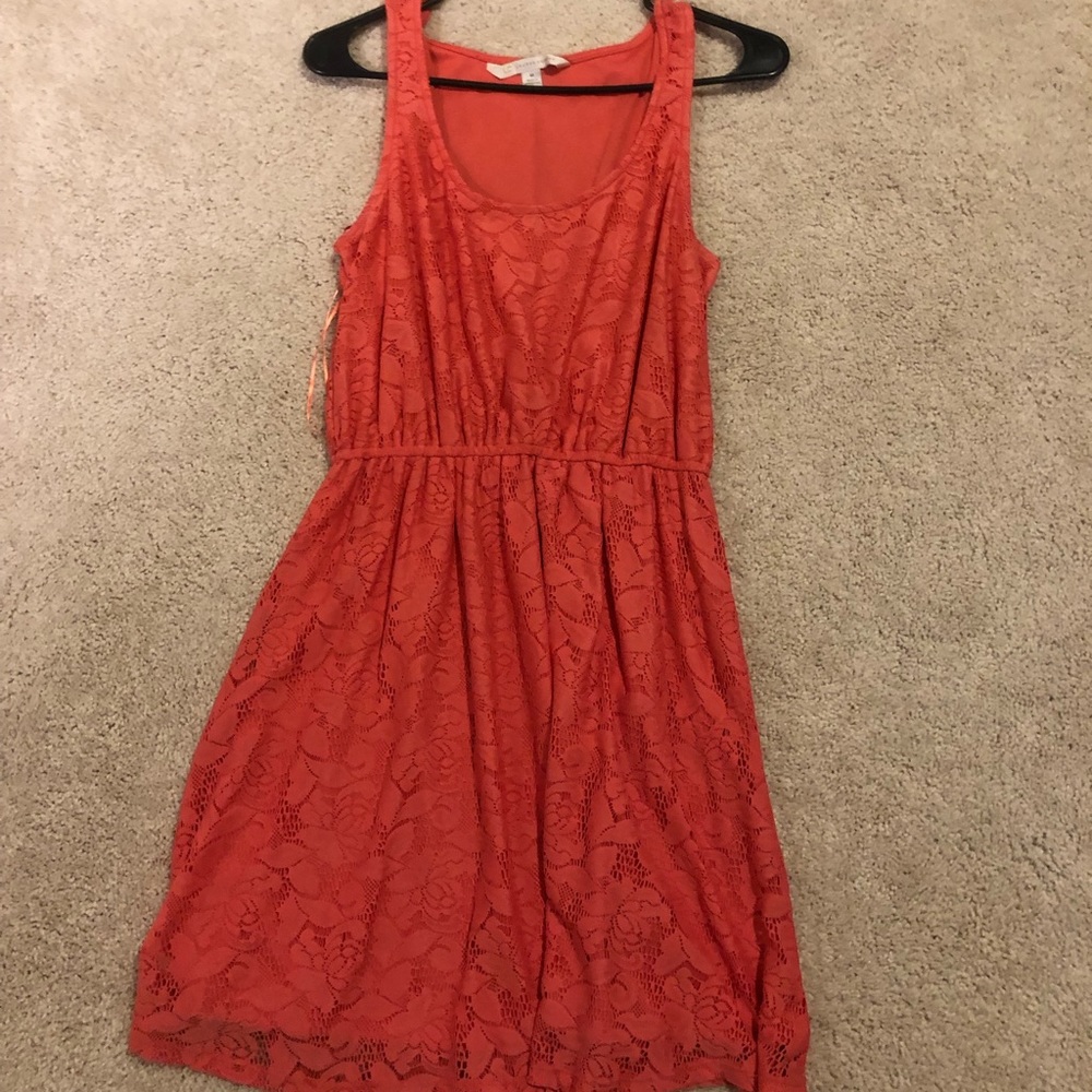 Coral LC Lauren Conrad dress